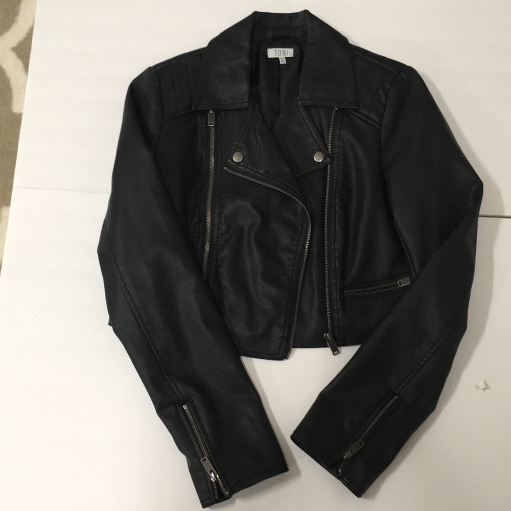 TOBI Black leather jacket